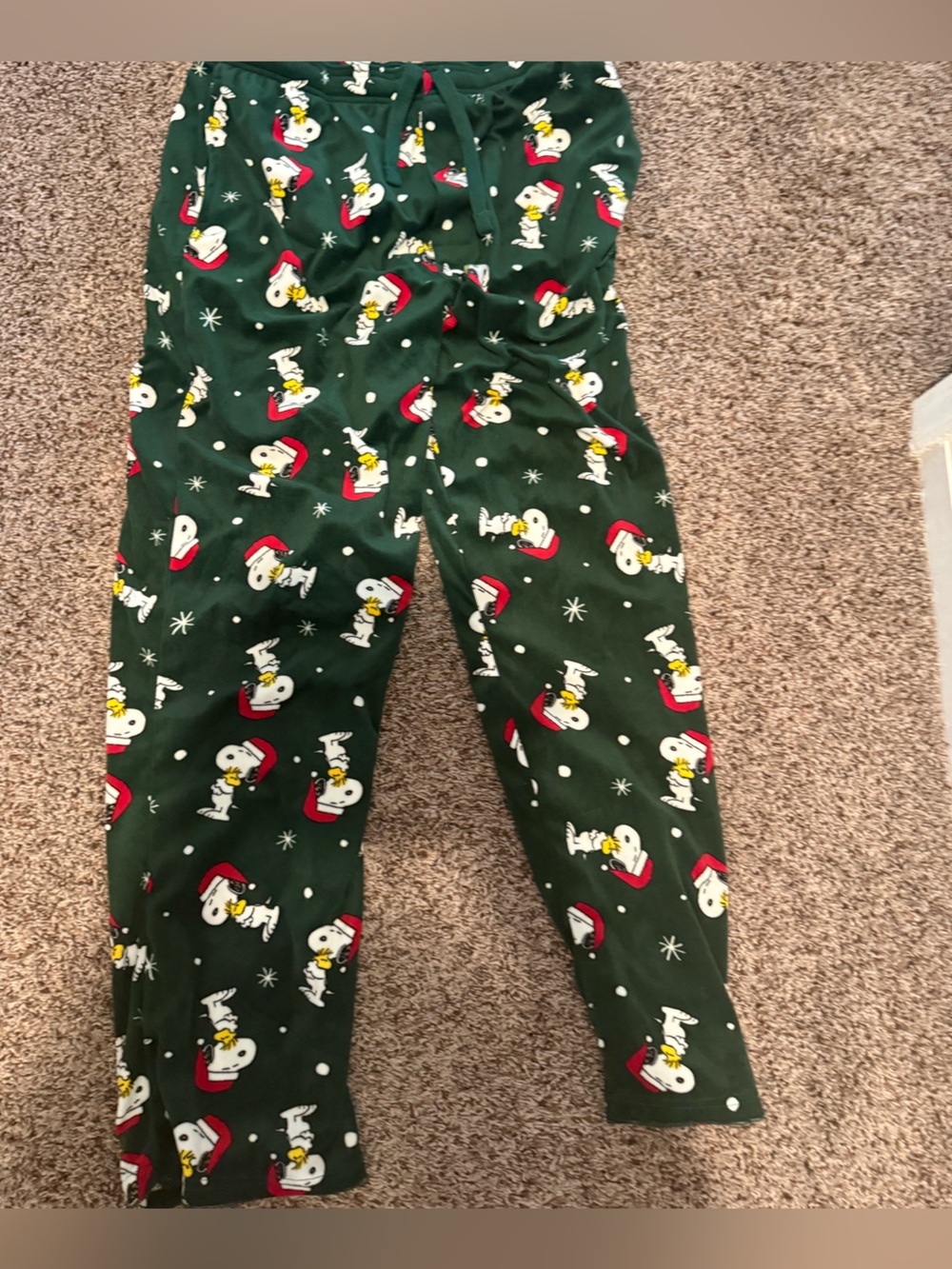Peanuts Green and Red Snoopy Sleep Pants